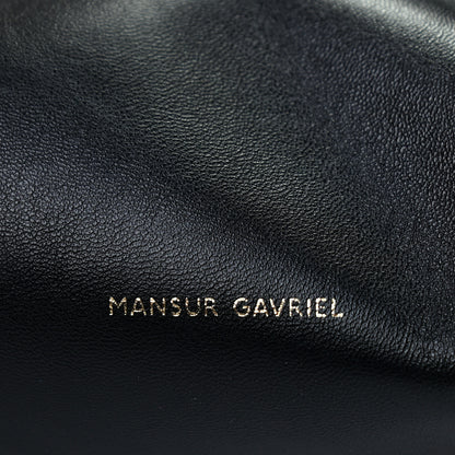 Mansur Gavriel Lambskin Cloud Clutch Black Flamma 6 of 10