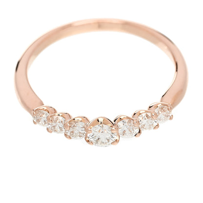 Parker & West by FASHIONPHILE 18K Rose Gold Diamond .50ctw Half Eternity Ring 51 5.75 7 of 10