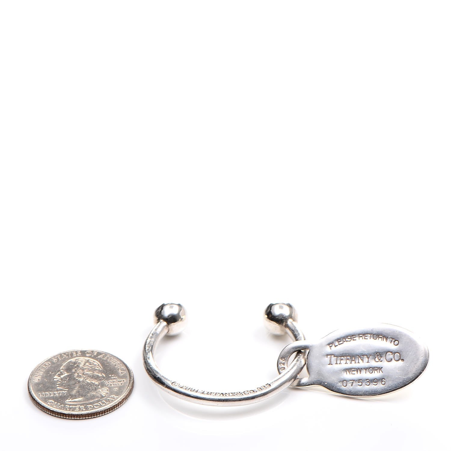 Tiffany Sterling Silver Return To Oval Key Ring 4 of 4