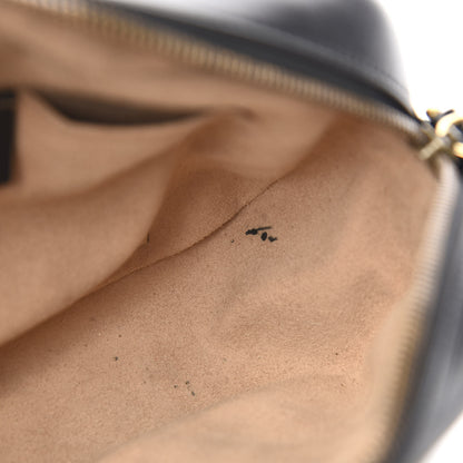 Gucci Calfskin Matelasse Small GG Marmont Chain Shoulder Bag Black 5 of 10