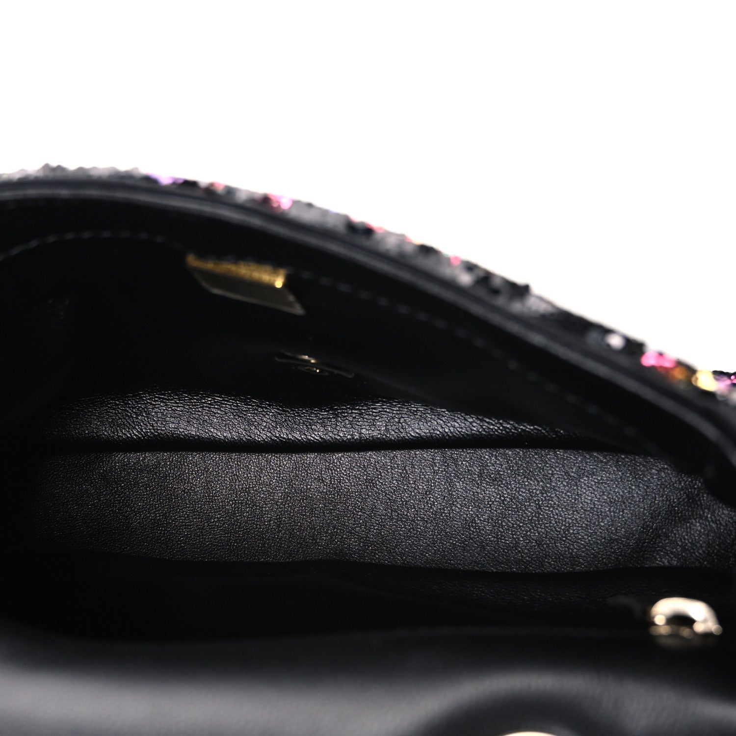 Chanel Sequin CC Small Single Flap Black Multicolor 5 of 10