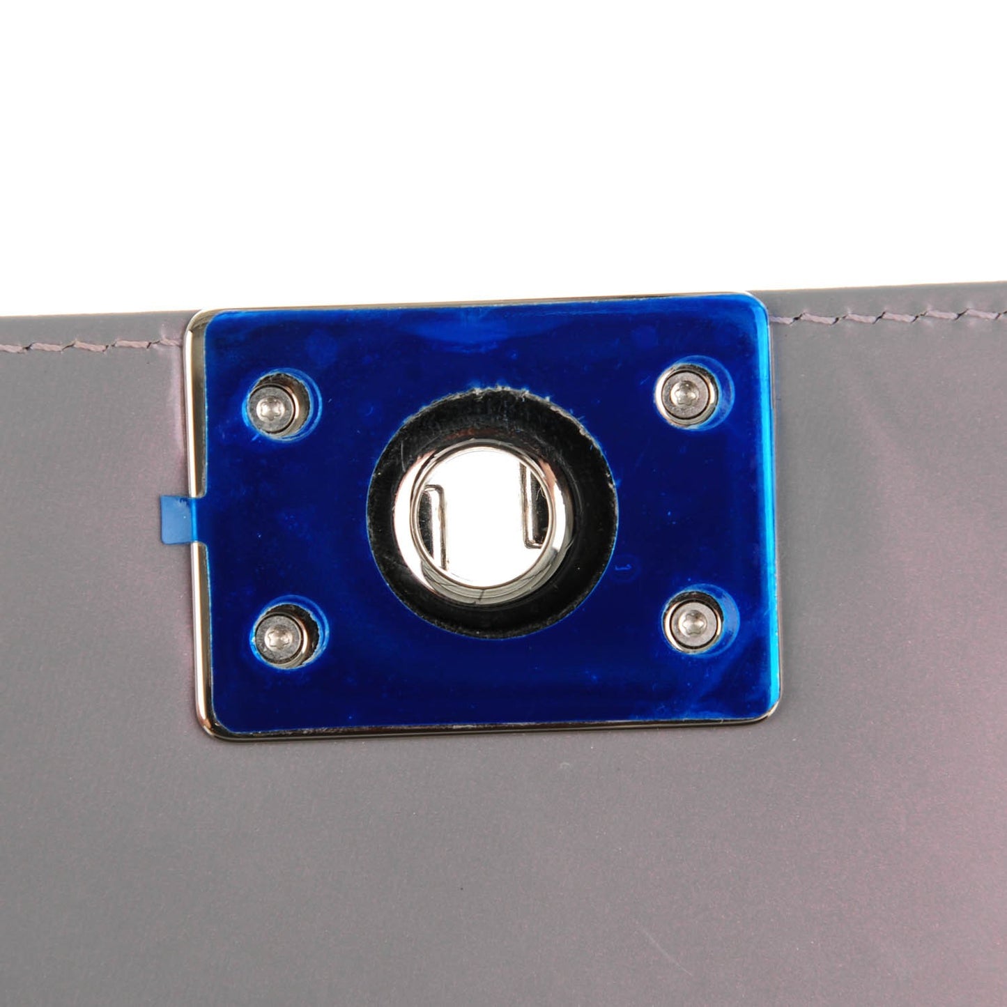 Glazed Calfskin Medium Boy Flap Iridescent