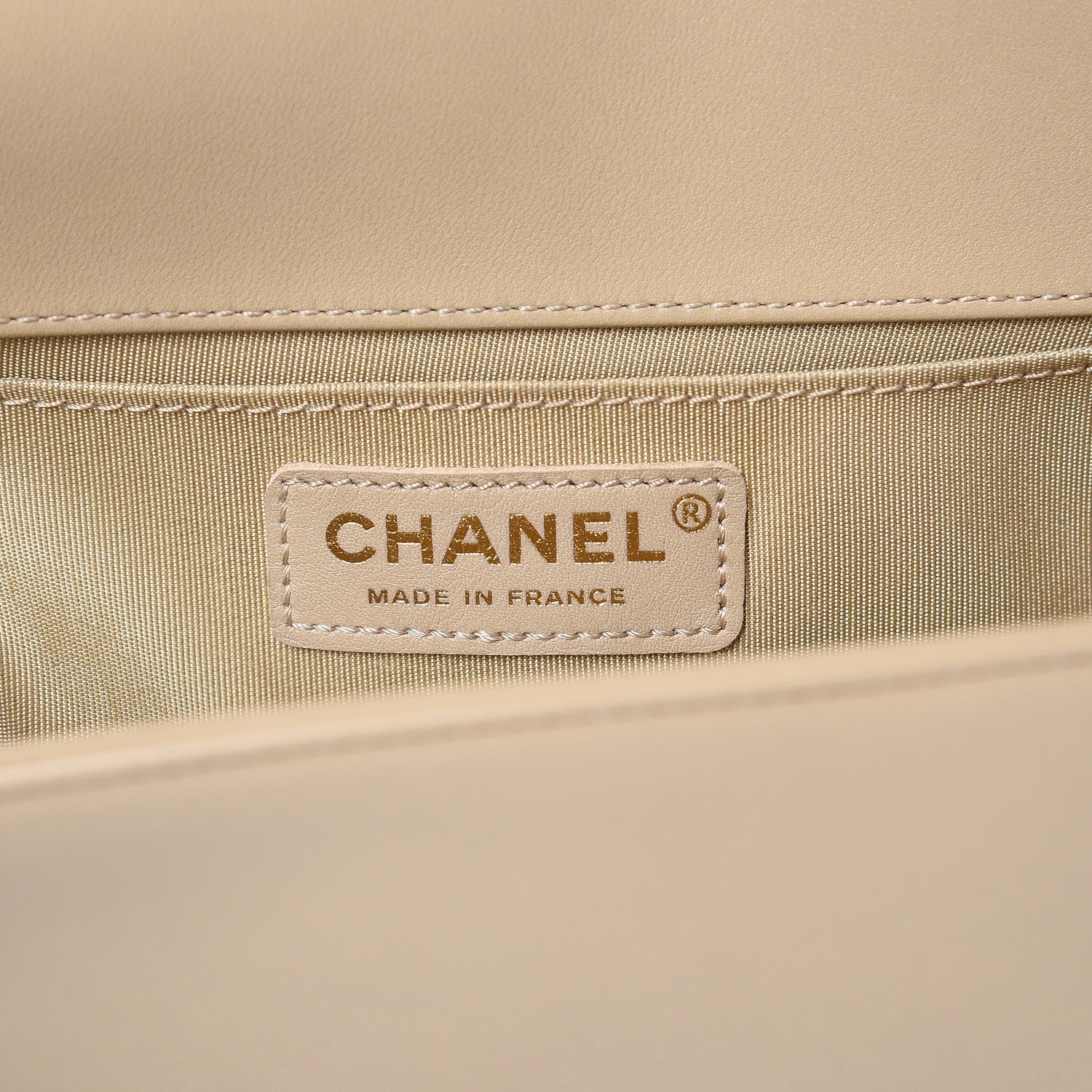 Chanel Lambskin Quilted Medium Boy Flap Light Beige 5 of 13
