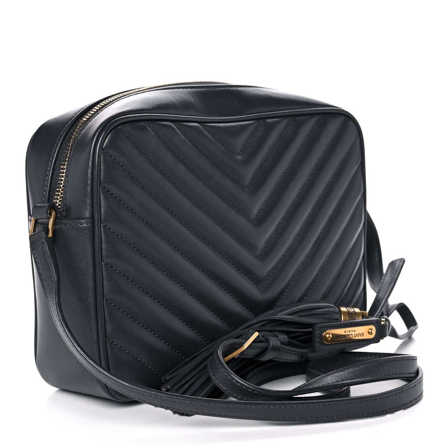 Calfskin Matelasse Monogram Lou Camera Bag Dark Smog