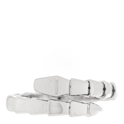 Bulgari 18K White Gold Serpenti Viper Ring 57/8 58/8.25 1 of 4