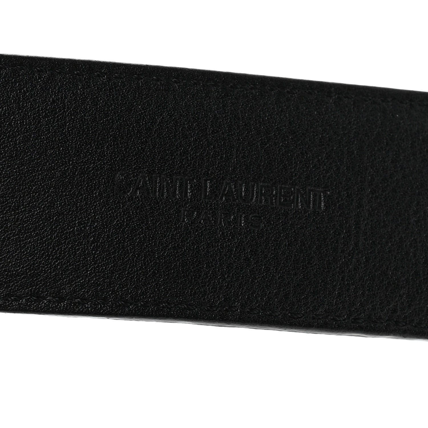 Saint Laurent Suede Monogram Cassandre Belt 75 30 Black 3 of 6