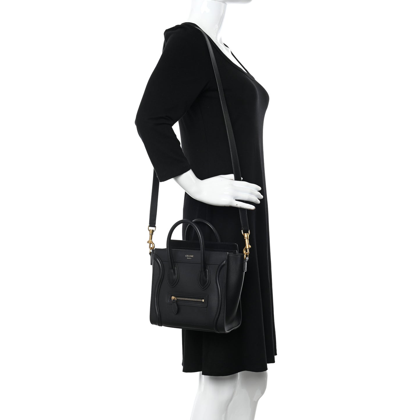 Smooth Calfskin Nano Luggage Black