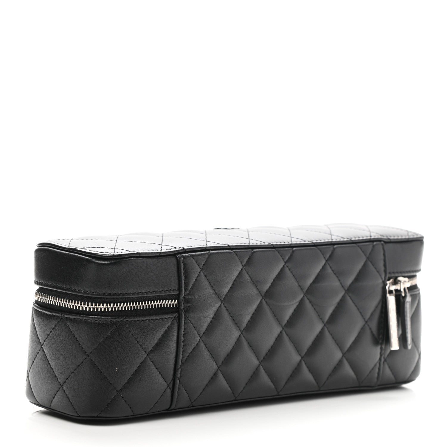 Chanel Lambskin Quilted Watch Case Black 3 of 9