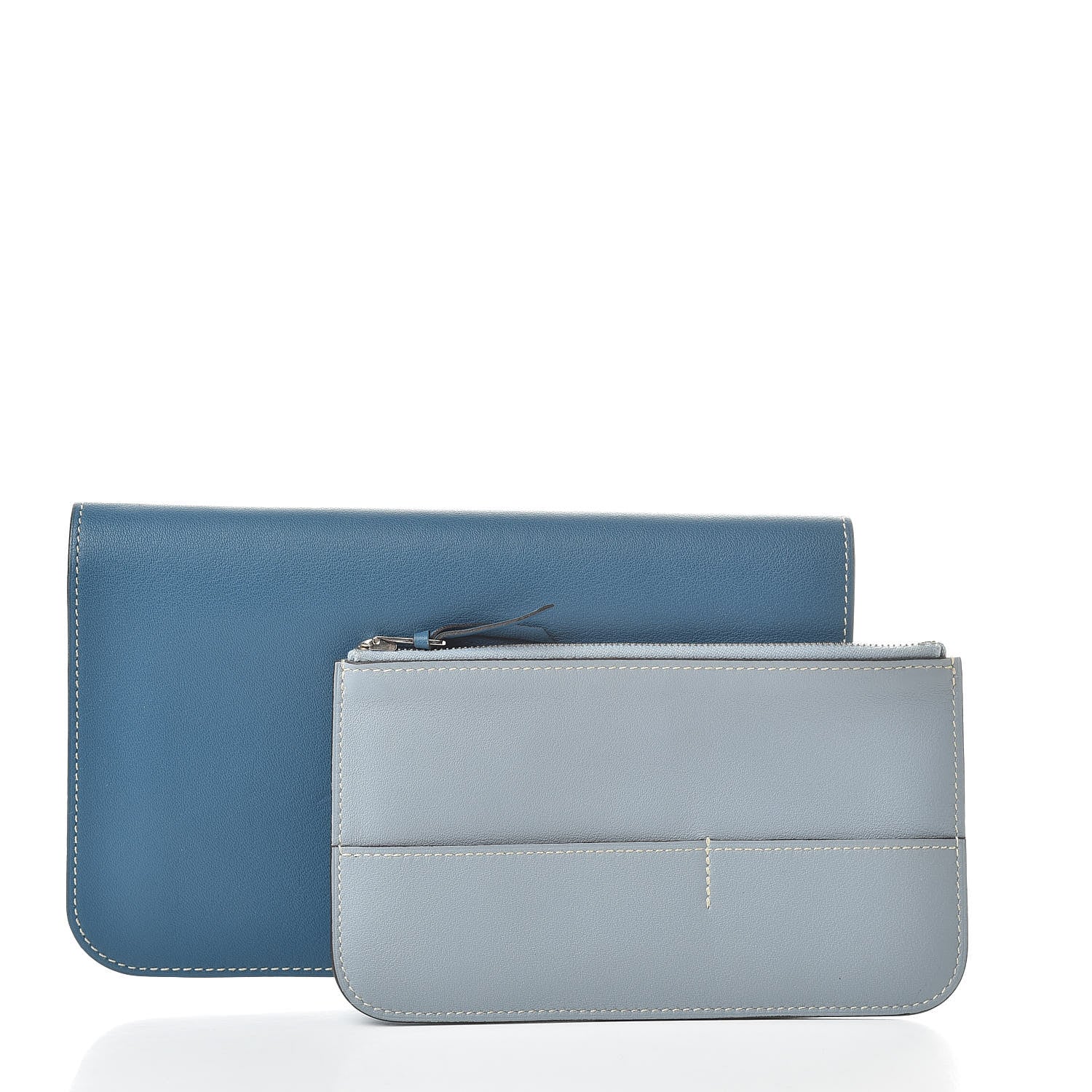 Hermes Swift Dogon Combined Wallet Bleu De Galice and Bleu Lin 3 of 14