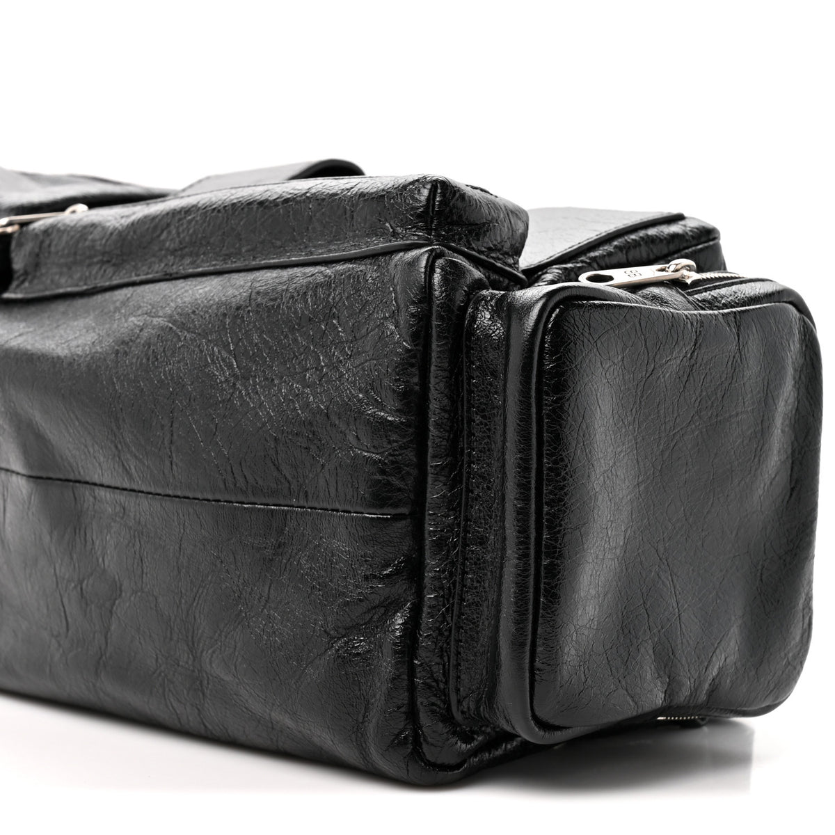 Agneau Arena Men's Superbusy Small Sling Zip Shoulder Bag Black