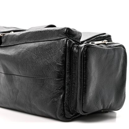 Balenciaga Agneau Arena Men's Superbusy Small Sling Zip Shoulder Bag Black 9 of 10