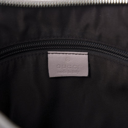 Gucci Monogram Web Medium Half Moon Hobo Blue Pink 8 of 17