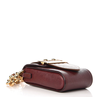 Burberry Prorsum Grainy Calfskin Oblong Belt Bag Burgundy 7 of 9