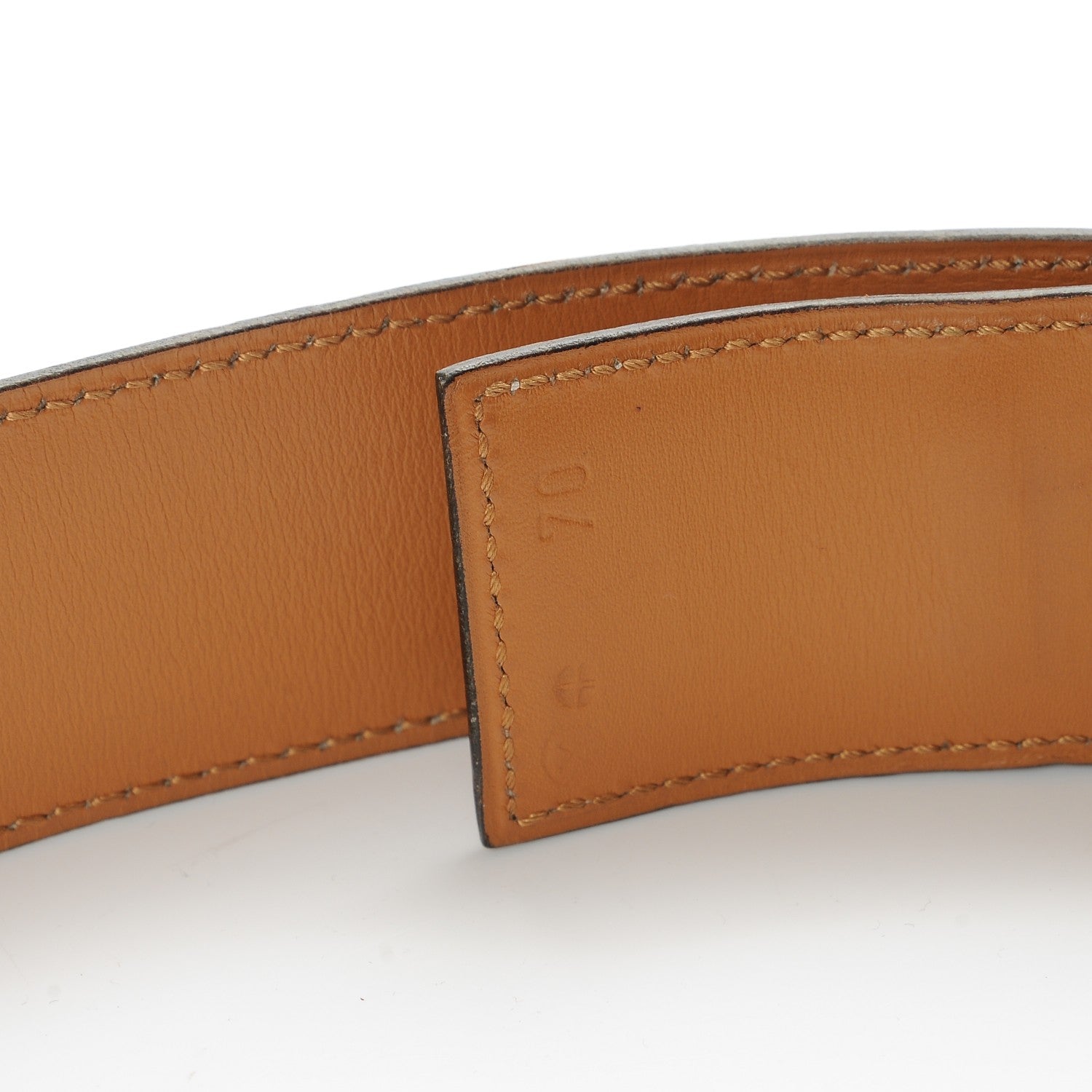 Hermes Courchevel Collier De Chien CDC Belt 70 Gold 6 of 9