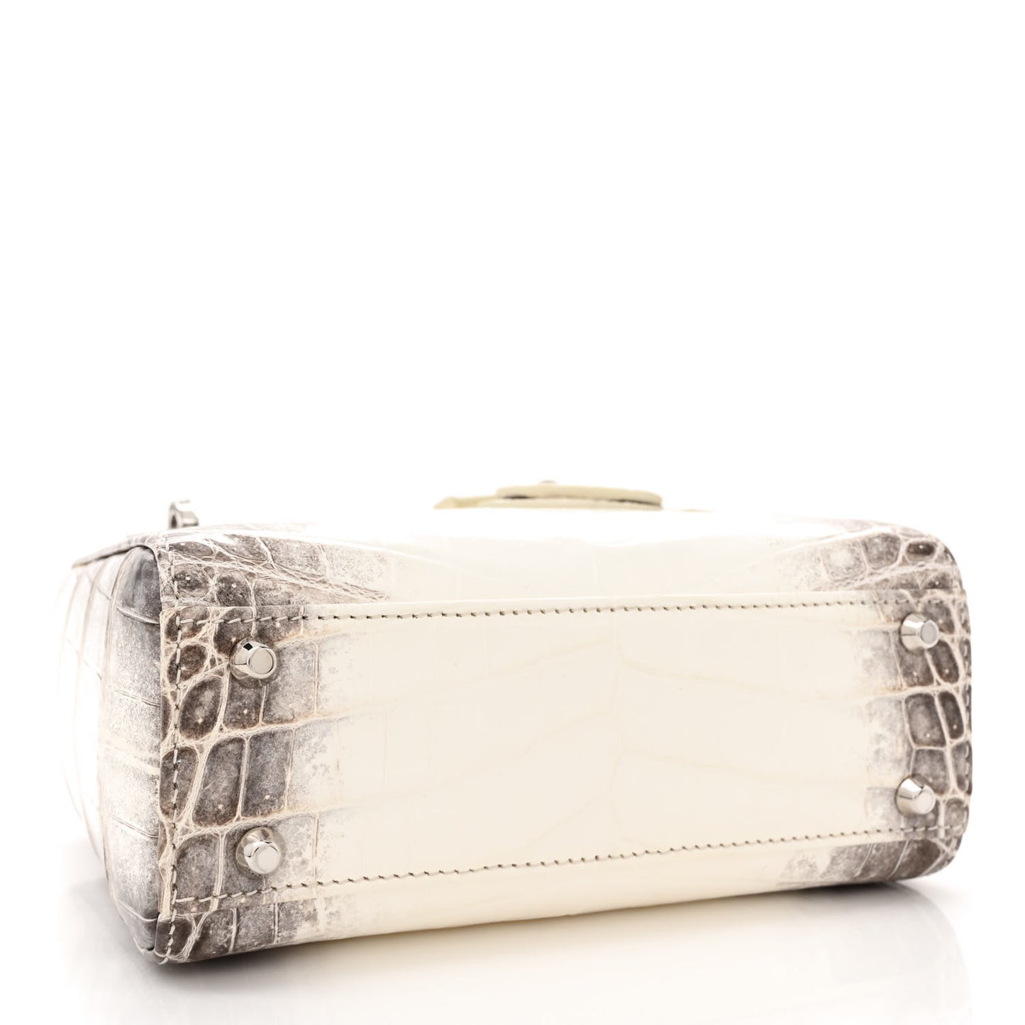 Niloticus Crocodile Himalaya Crystal Mini Lady Dior White