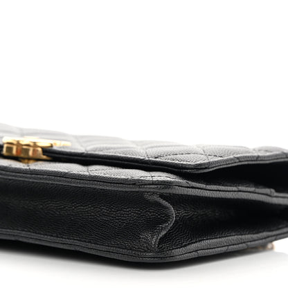 Chanel Caviar Quilted Coco First Wallet On Chain WOC Black 11 of 13