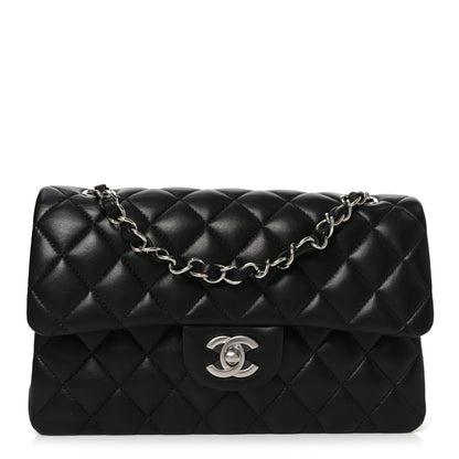 Chanel Lambskin Quilted Small Double Flap Black 1 of 11