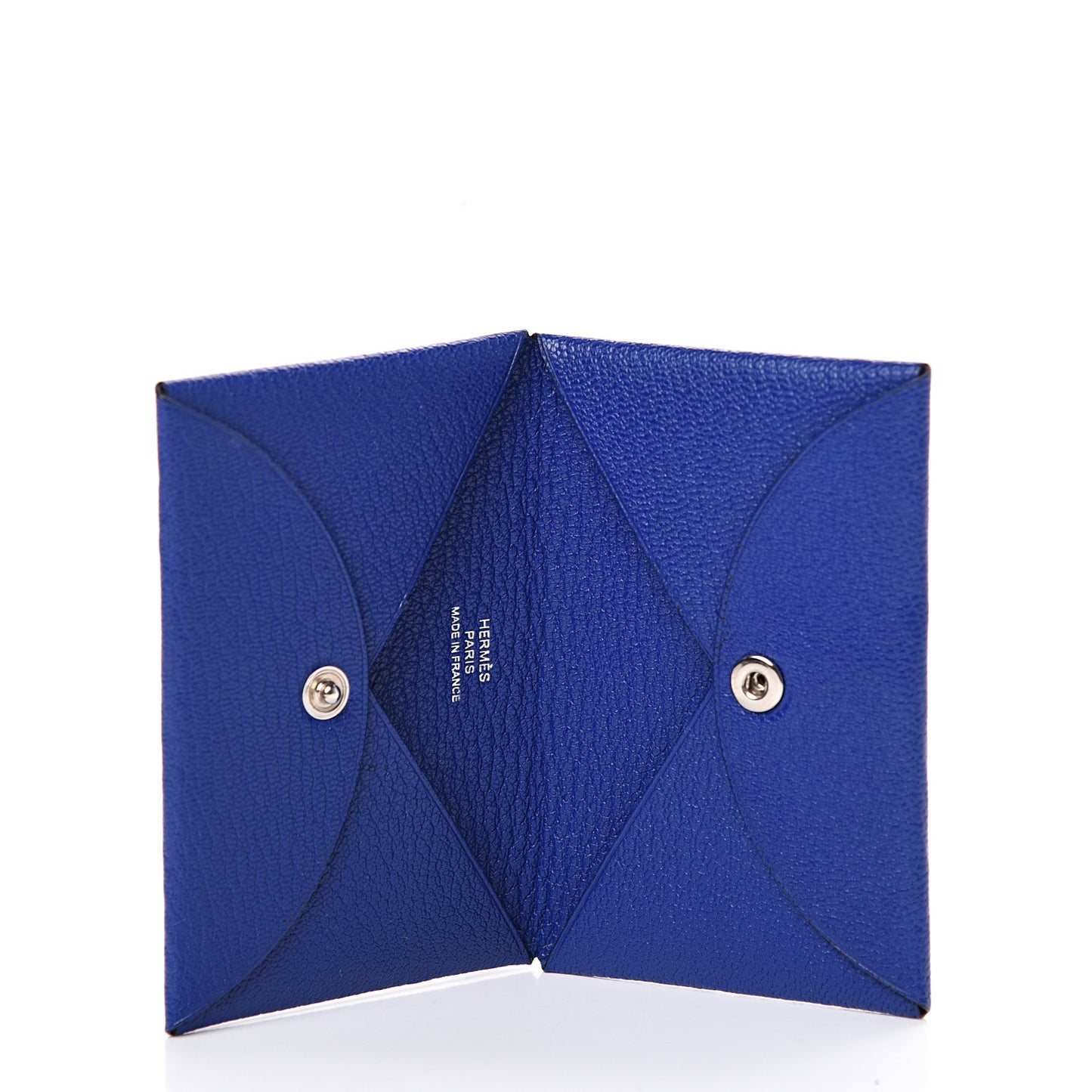 Chevre Mysore Calvi Card Case Bleu Electrique