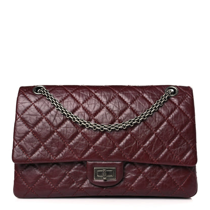Chanel Aged Calfskin Quilted 2.55 Reissue 226 Flap Dark Burgundy 1 of 9