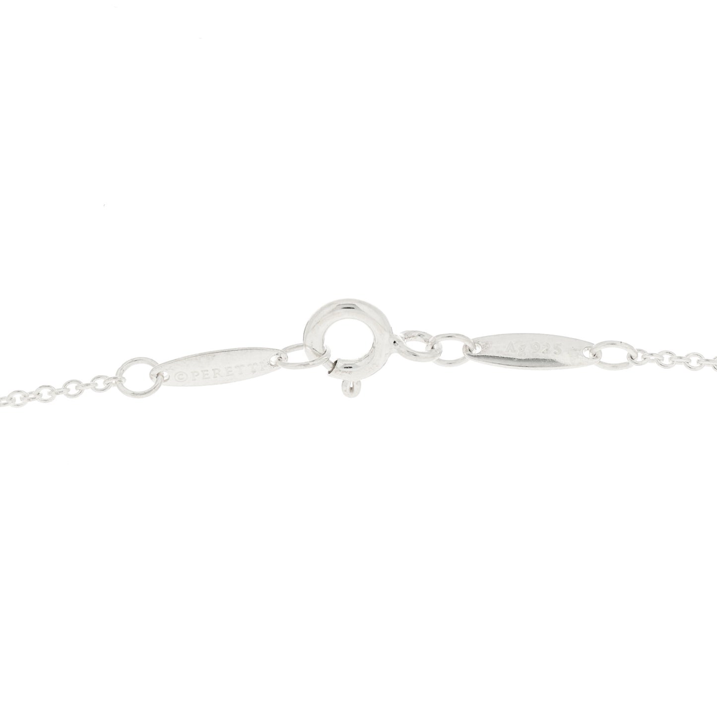 Sterling Silver 11mm Elsa Peretti Bean Pendant Necklace