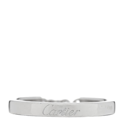 Cartier 18K White Gold Diamond Mon Amour Heart Charm Ring 57 8 3 of 4