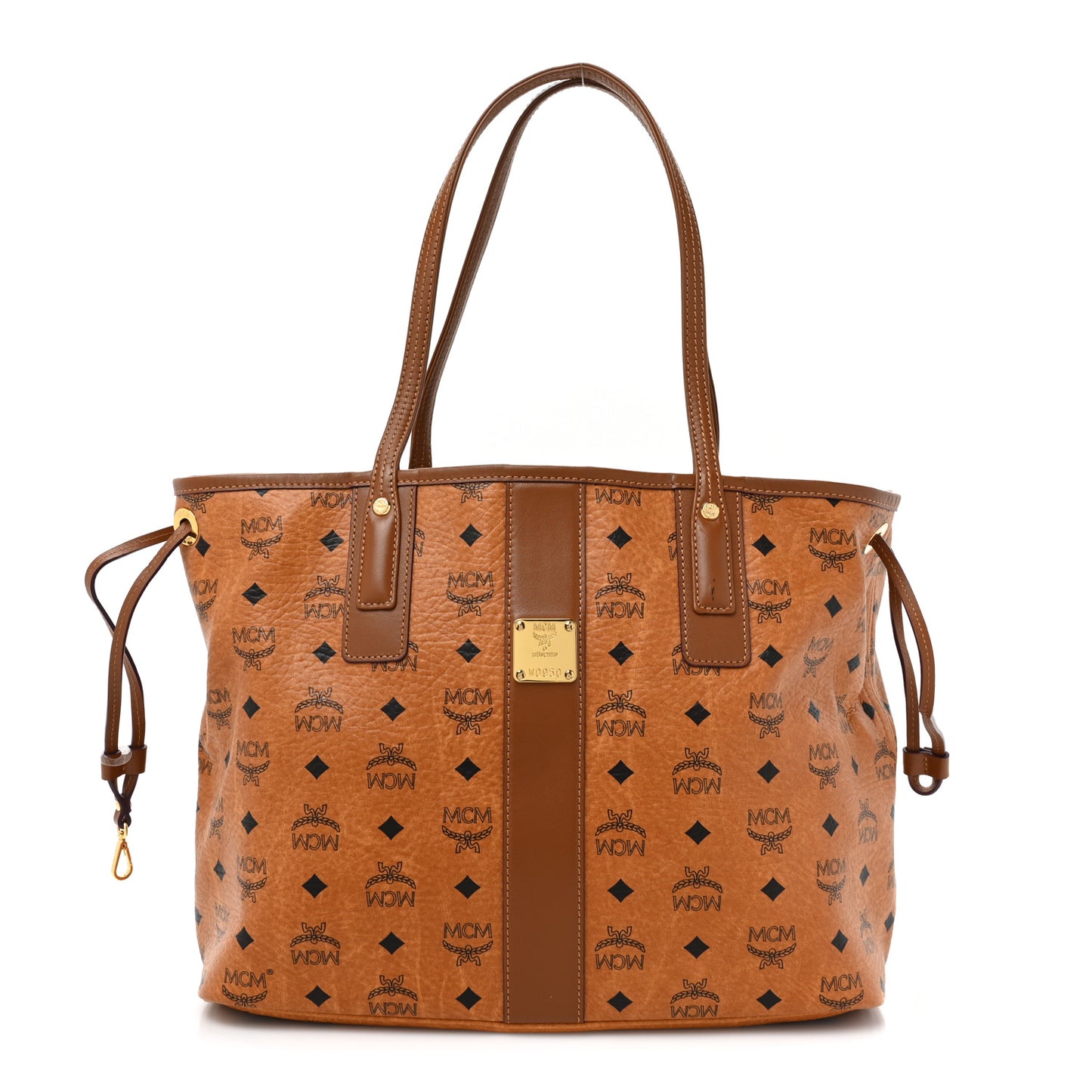 Visetos Medium Liz Reversible Shopper Tote Cognac