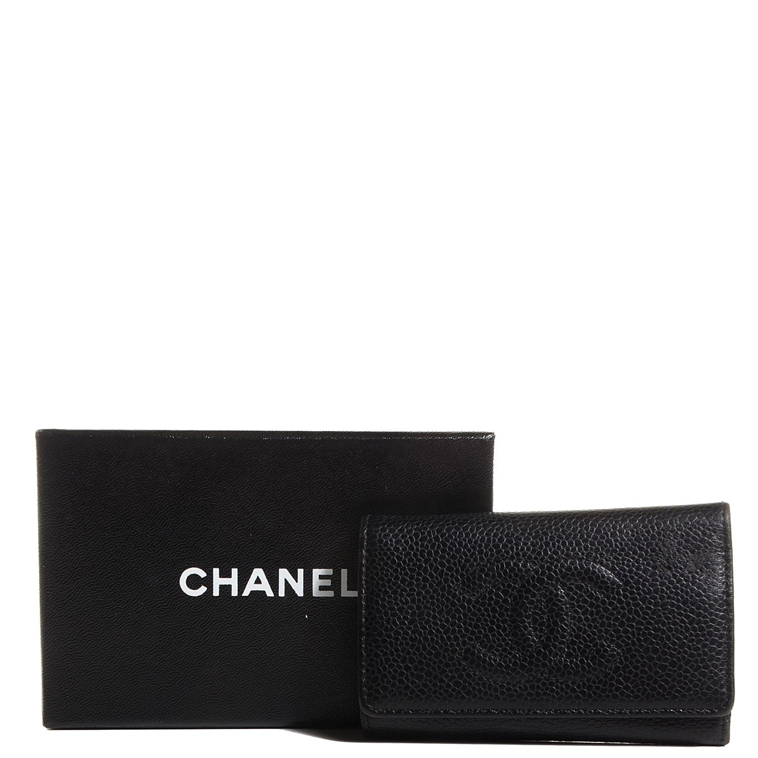 Chanel Caviar Timeless CC 6 Key Holder Case Black 9 of 9