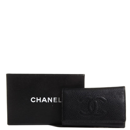 Chanel Caviar Timeless CC 6 Key Holder Case Black 9 of 9