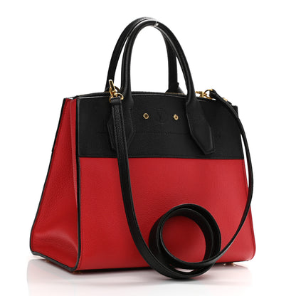 Louis Vuitton Taurillon City Steamer PM Black Rouge 3 of 9