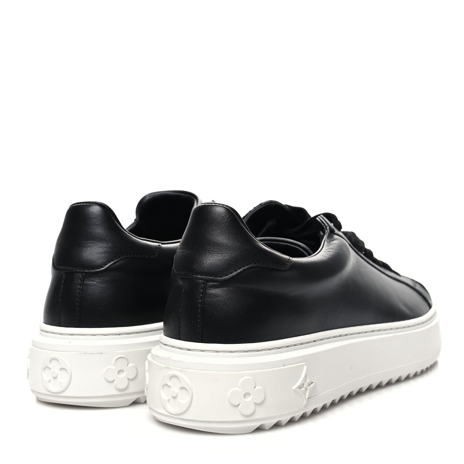 Louis Vuitton Calfskin Time Out Sneakers 38.5 Black 4 of 8