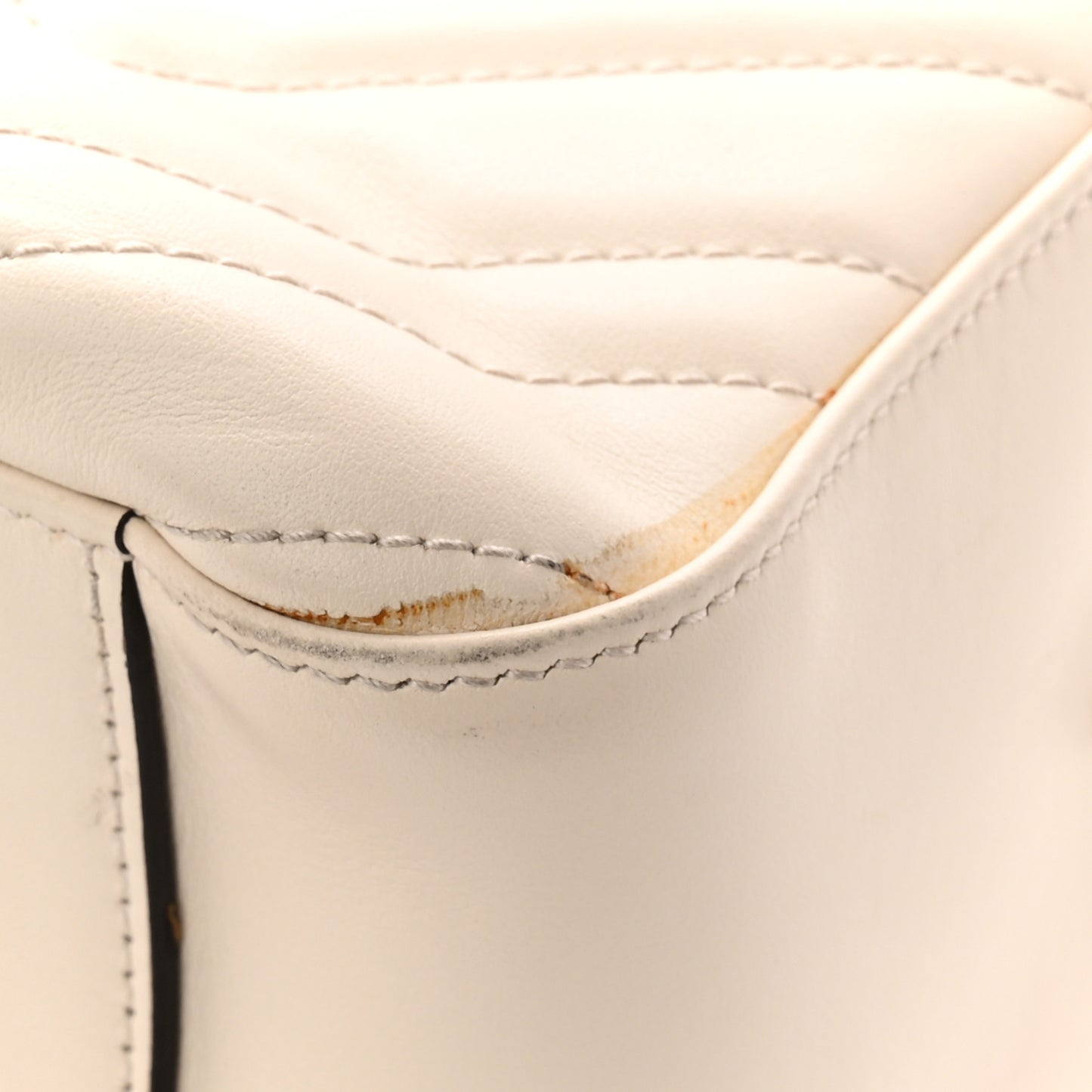 Calfskin Matelasse GG Marmont Dome Backpack White