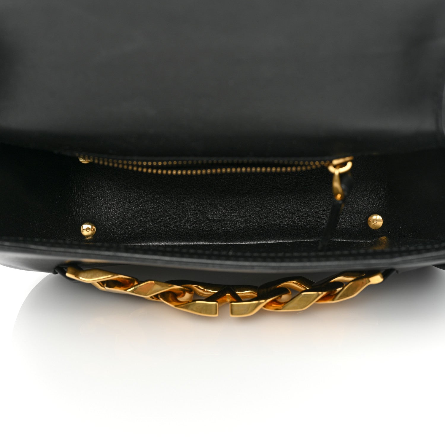 Valentino Garavani Calfskin Small Vlogo Chain Shoulder Bag Black 4 of 7