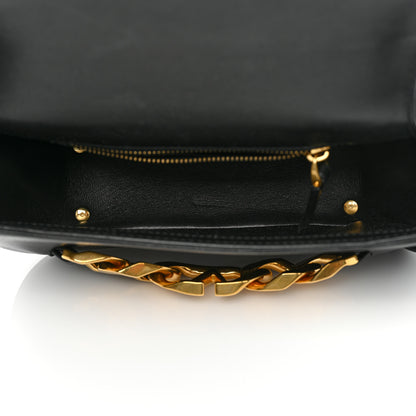 Valentino Garavani Calfskin Small Vlogo Chain Shoulder Bag Black 4 of 7