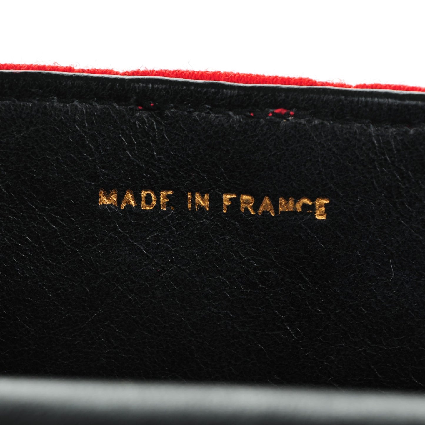Jersey Quilted Small Single Flap Red