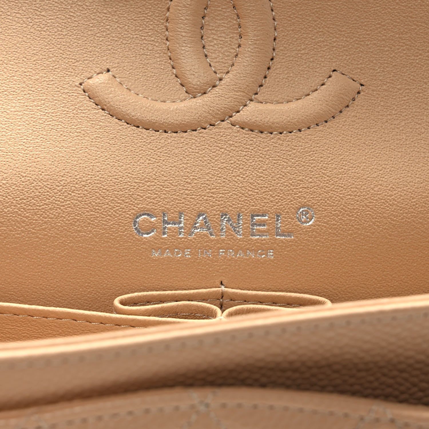 Chanel Caviar Quilted Small Double Flap Beige 6 of 9