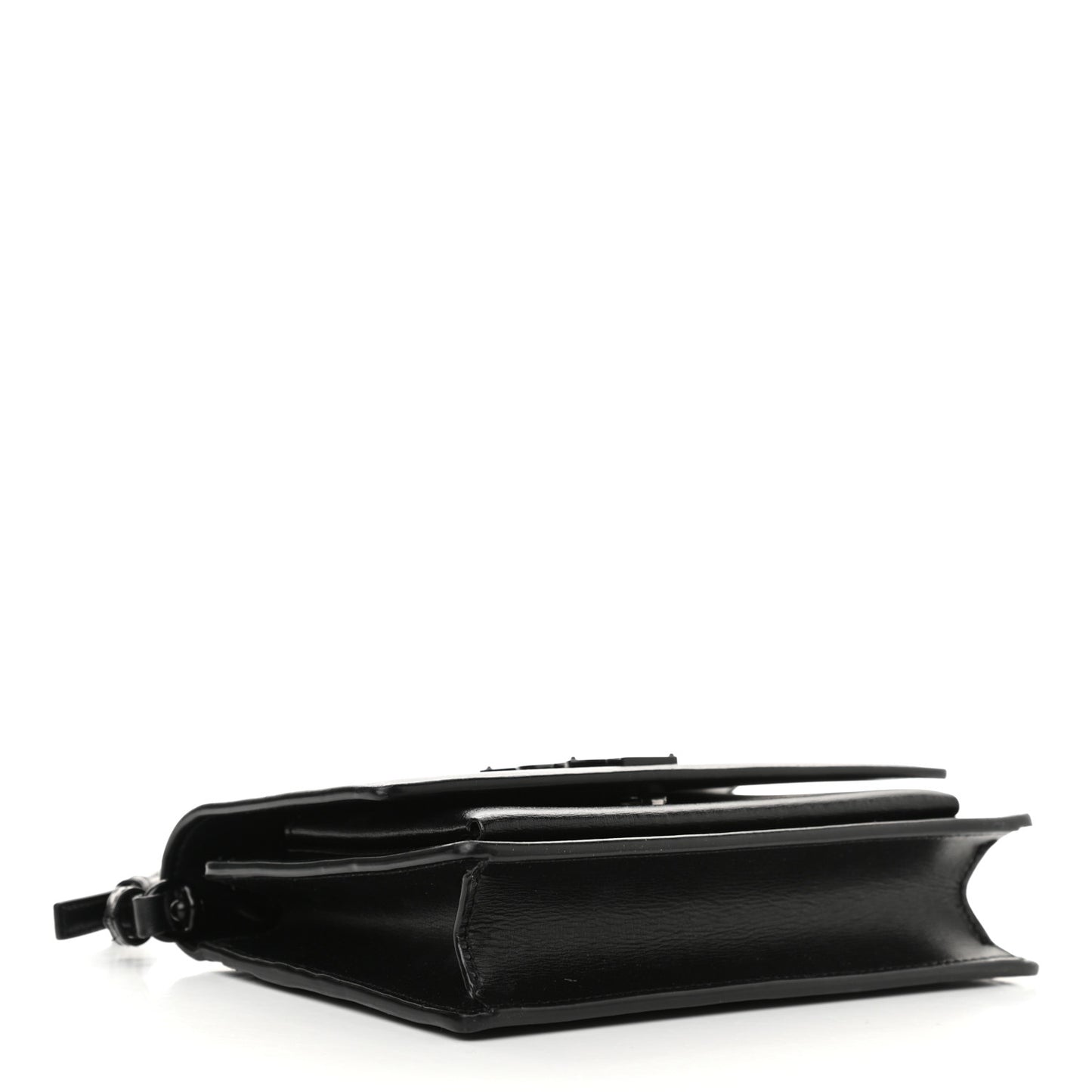 Calfskin Monogram Sunset Chain Wallet Black
