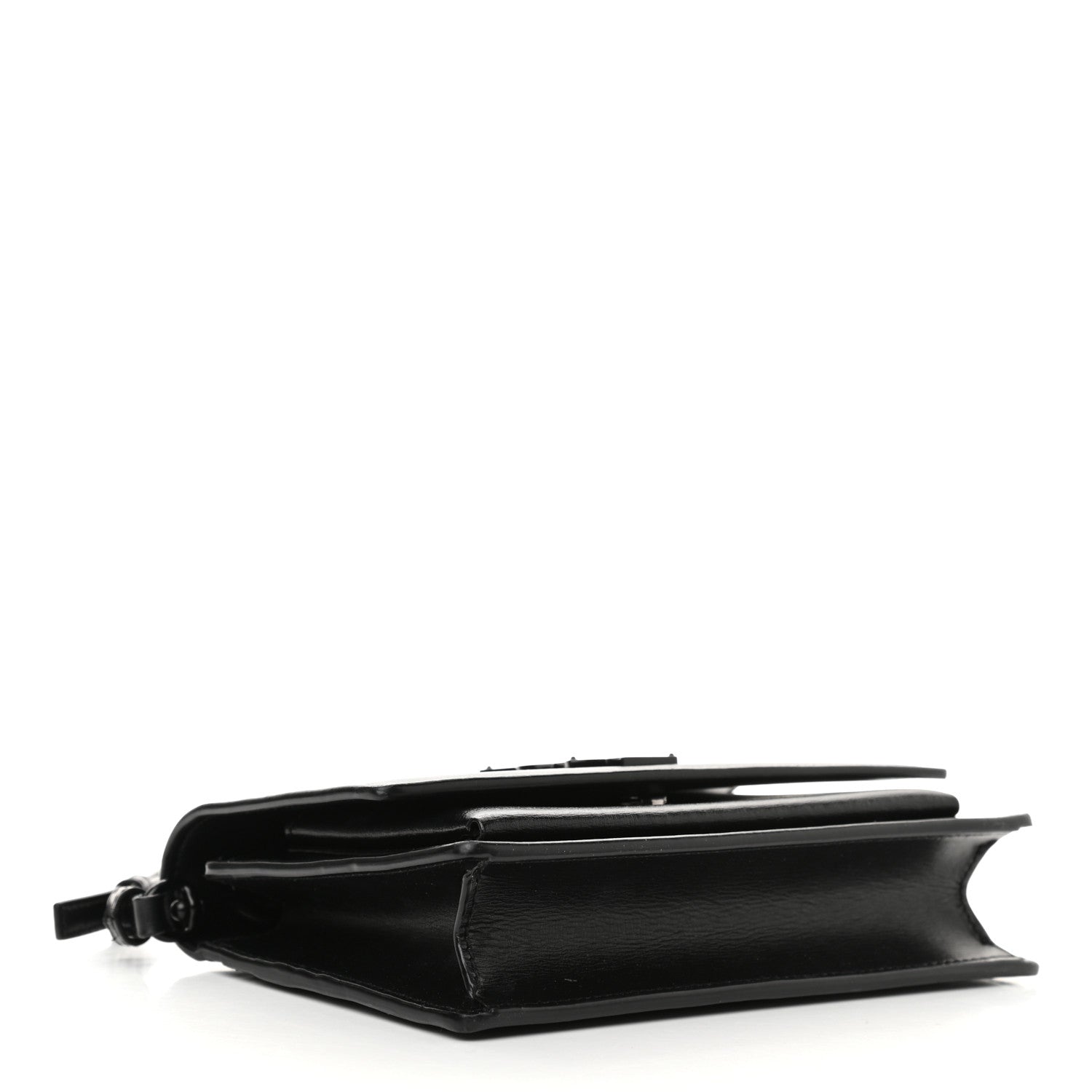 Saint Laurent Calfskin Monogram Sunset Chain Wallet Black 4 of 10