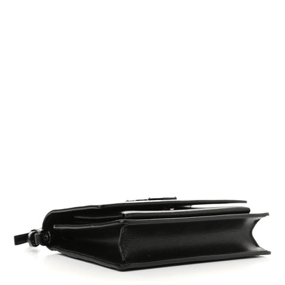 Saint Laurent Calfskin Monogram Sunset Chain Wallet Black 4 of 10