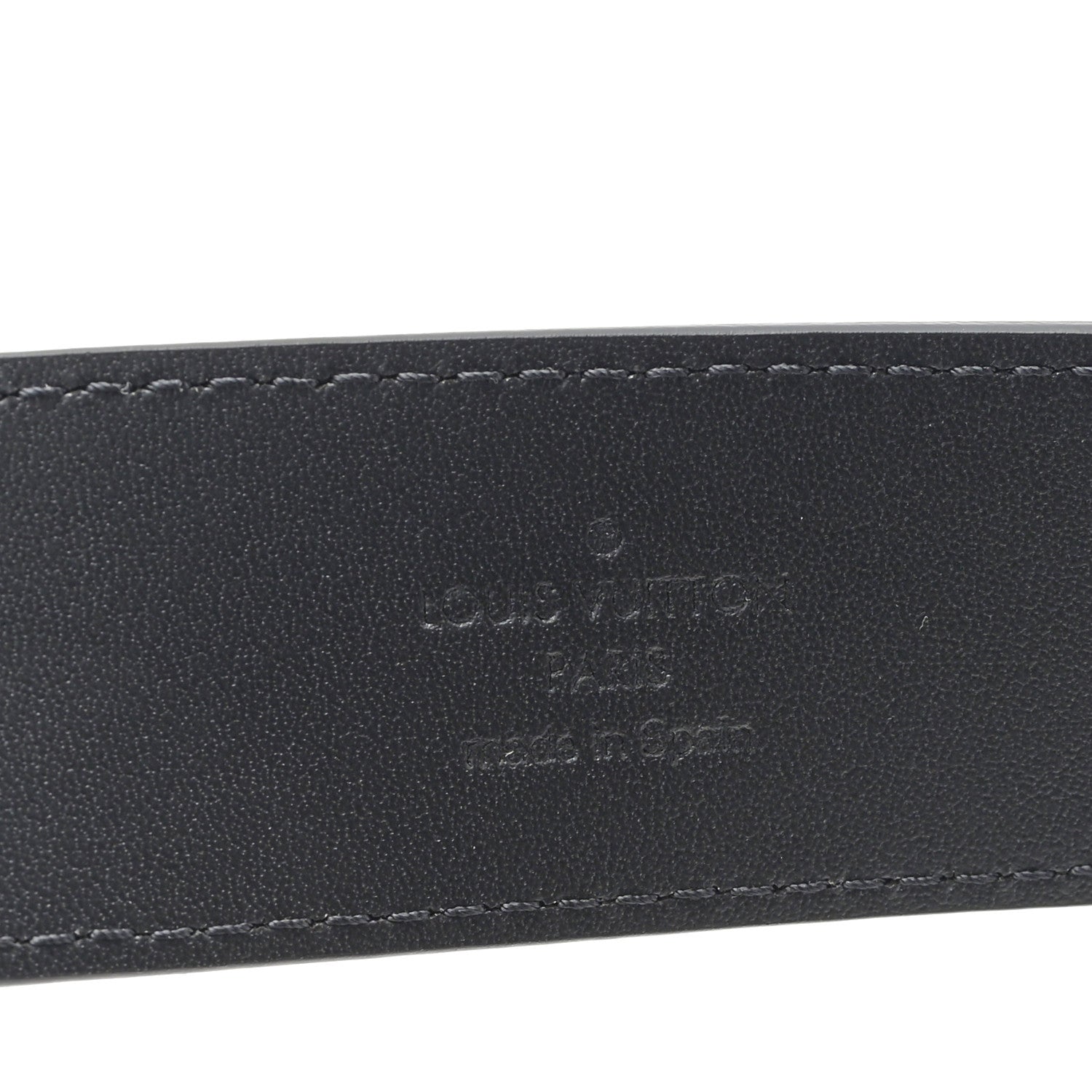 Louis Vuitton Calfskin Pont Neuf Belt 95 38 Black 3 of 6