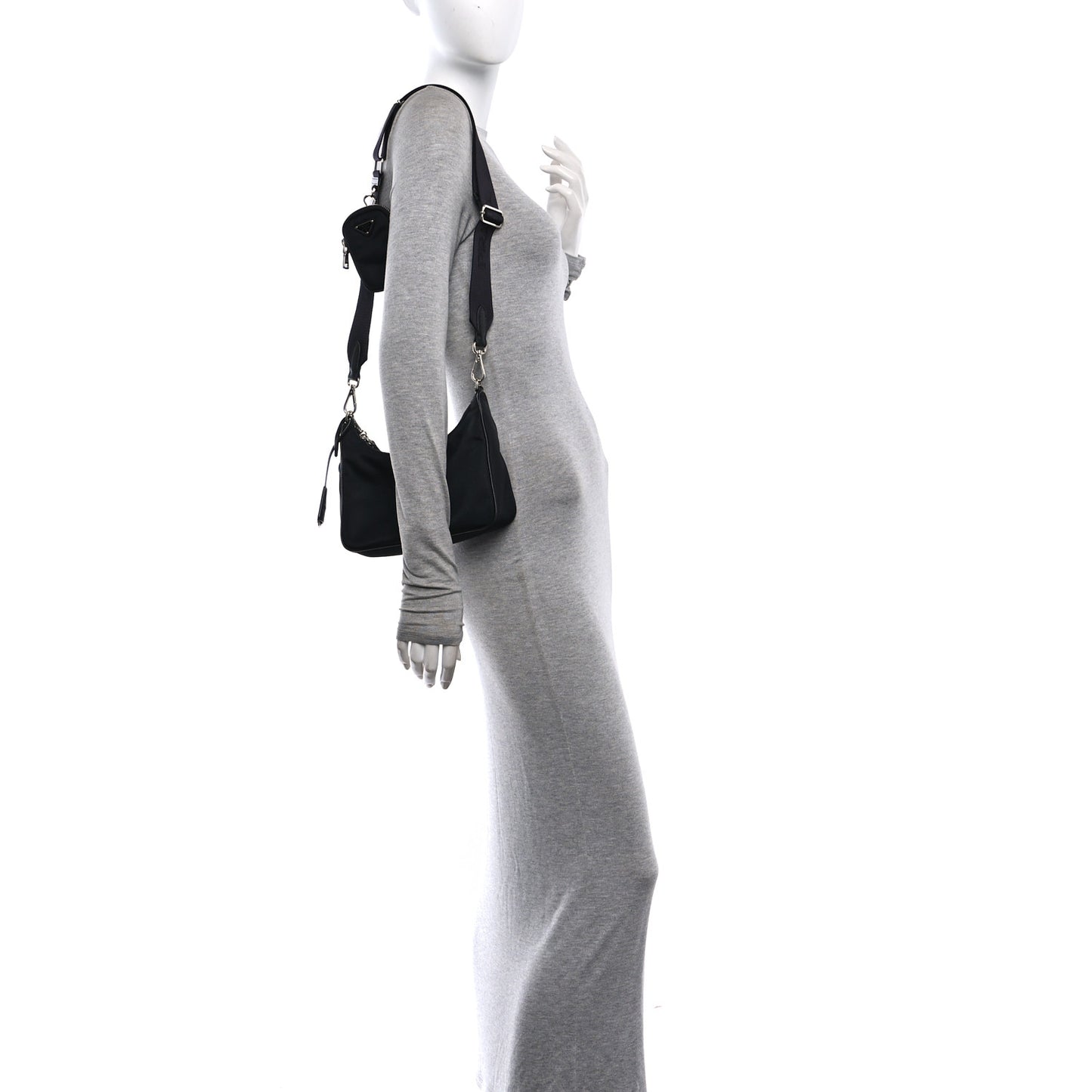 Nylon Re-Edition 2005 Shoulder Bag Black Black
