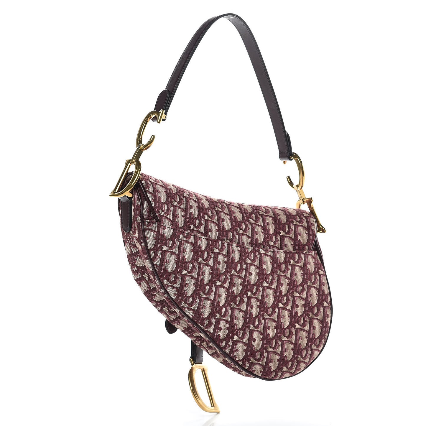 Oblique Saddle Bag Burgundy
