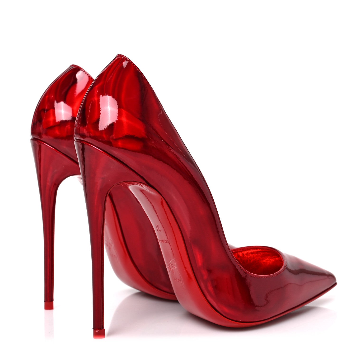 Christian Louboutin Metallic Patent Psychic So Kate 120 Pumps 37 Loubi 4 of 8