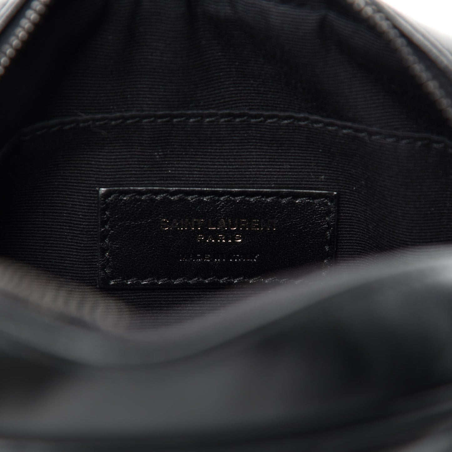 Calfskin Matelasse Monogram Lou Belt Bag Black