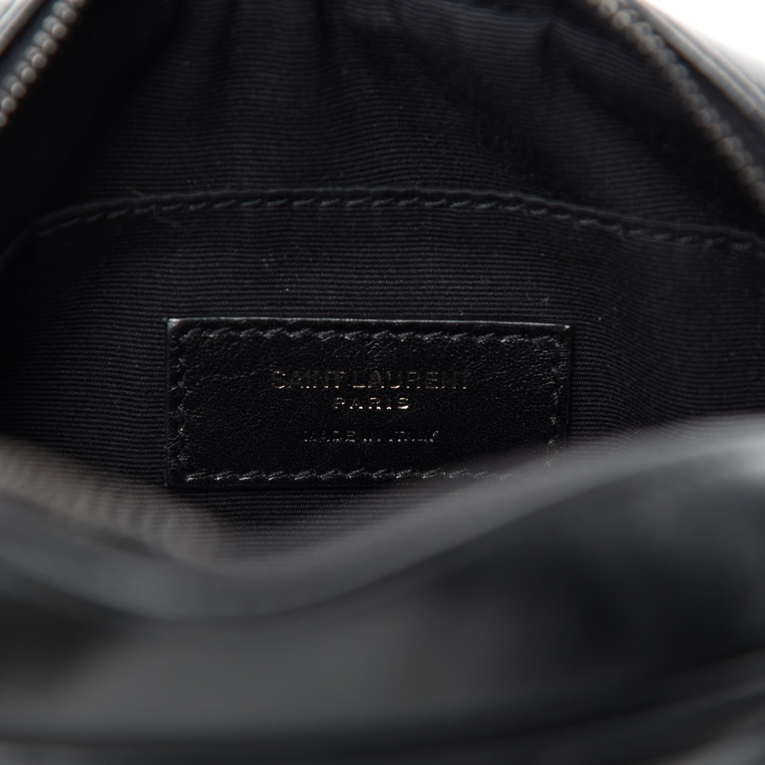 Saint Laurent Calfskin Matelasse Monogram Lou Belt Bag Black 8 of 11