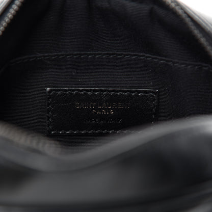 Saint Laurent Calfskin Matelasse Monogram Lou Belt Bag Black 8 of 11