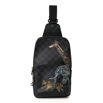 Louis Vuitton Damier Graphite Wild Animals Avenue Sling Backpack 1 of 8