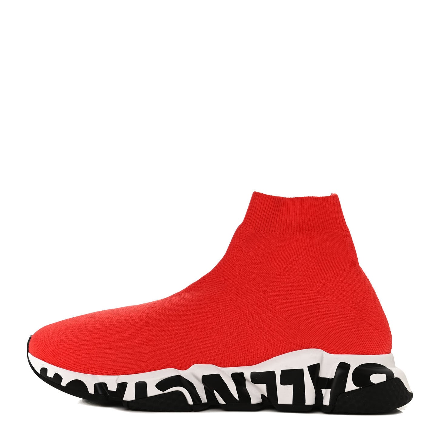 Neoprene Knit Mens Speed Graffiti Sneakers 44 Red White Black