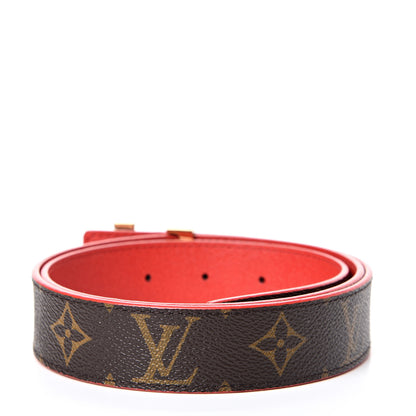 Louis Vuitton Monogram 30mm LV Initiales Reversible Belt 85 34 Coquelicot 2 of 6