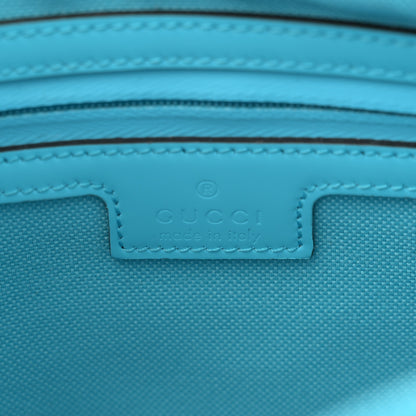 Gucci Rubber Effect Monogram GG Crossbody Bag Bright Blue 6 of 11