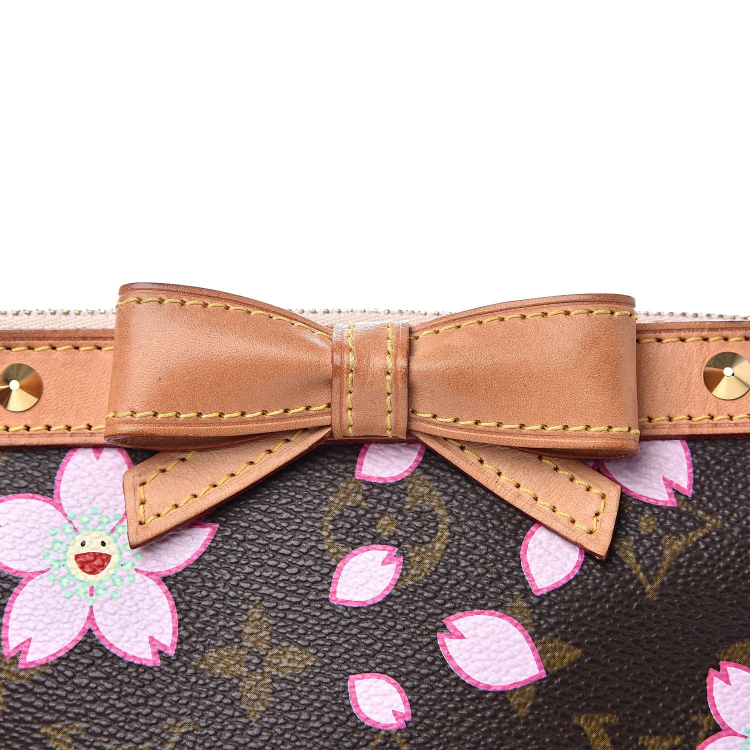 Louis Vuitton Monogram Cherry Blossom Pochette Accessories Brown 8 of 15